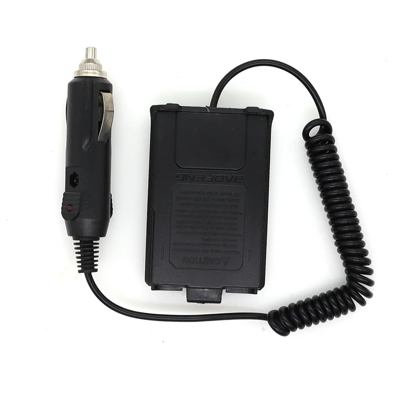 Baofeng Car Charger Battery Eliminator Adapter 12V For BF-UV5R E Plus Walkie Talkie Accessories