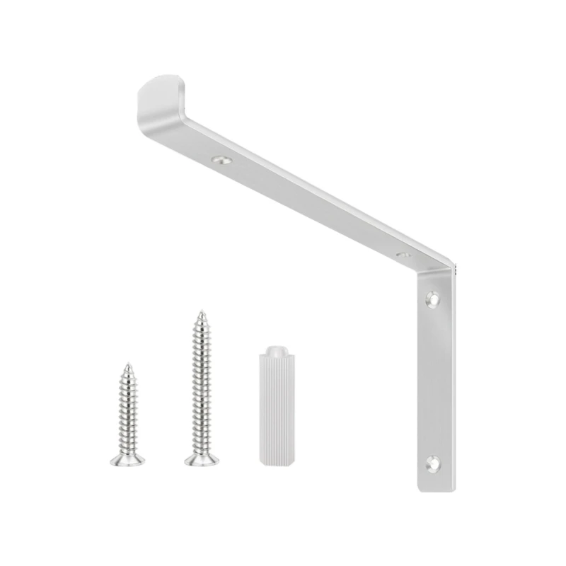 

Invisible Designs 90 Degree Corner Brackets Steel Support Easy to Use for Floating Shelves Bathroom Kitchen Wall Mounting