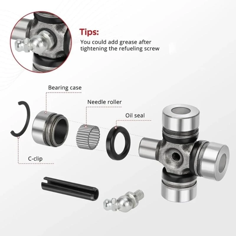 

Universal Long Lasting Front Drive Shaft U Joint for General 1000 900 800 700 570 500 Enhances Vehicle Maneuverability