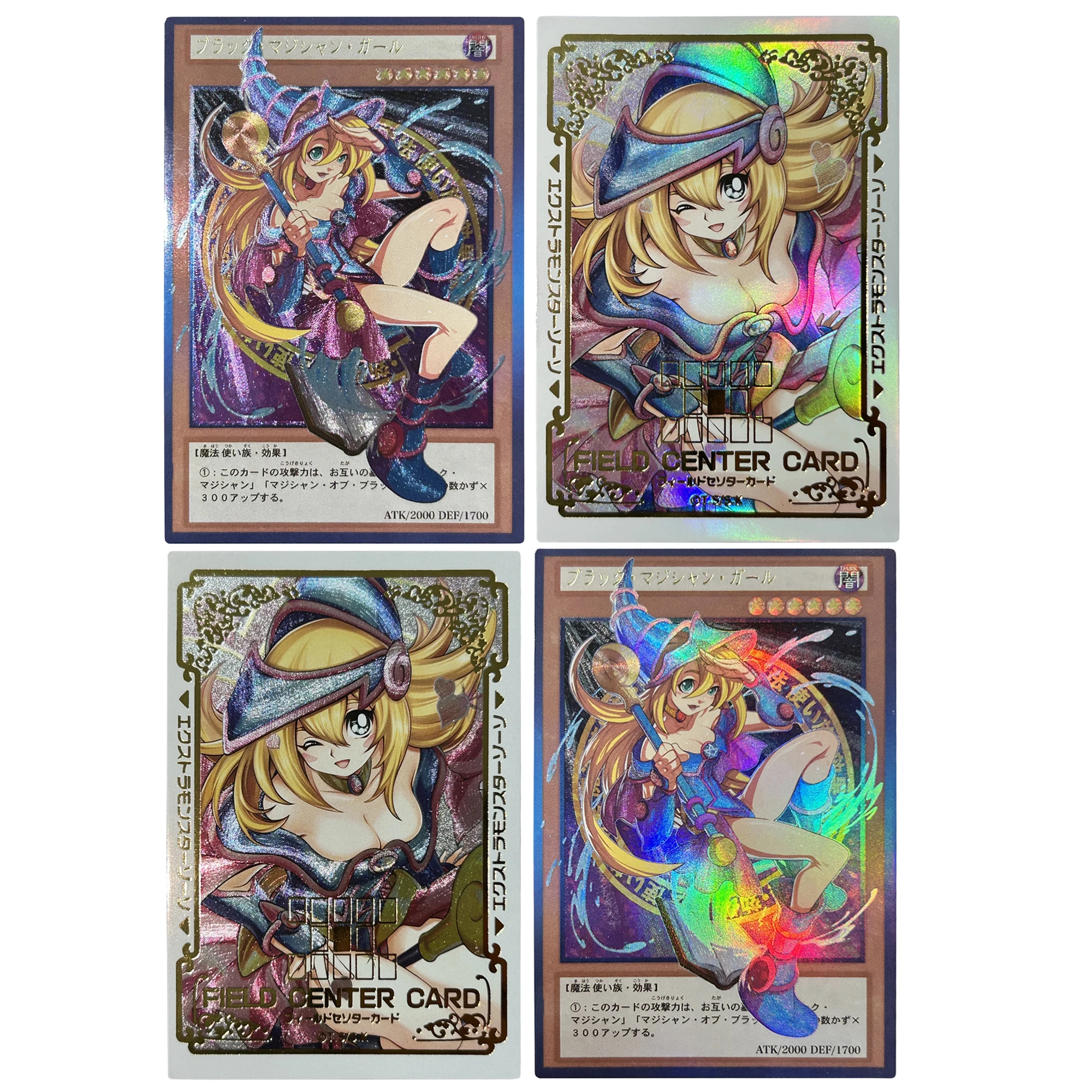 

Diy Self Made Yu-Gi-Oh! Dark Magician Girl Collection Coarse Flash Card Classic Game Anime Peripherals Cards Diy Gift Toys