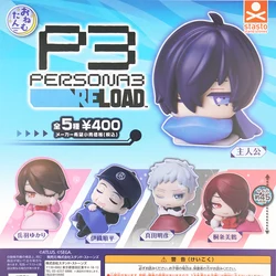 Original Game P3 Yuuki Mako Yukari Takeba Akihiko Sanada Junpei Iori Mitsuru Kirijo Cute Small Figure Capsule Accessory