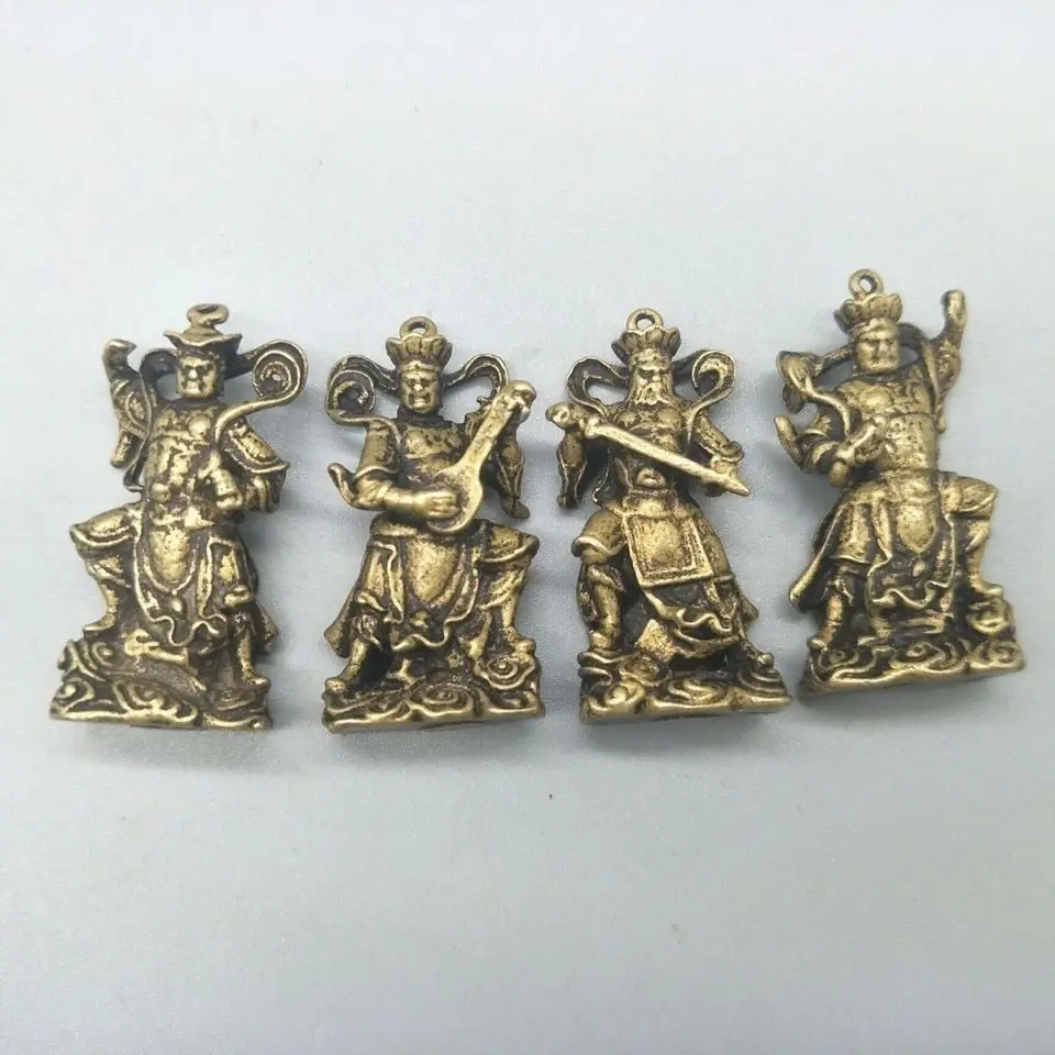 

China's Four Heavenly Kings Pure Copper Buddha Gifts