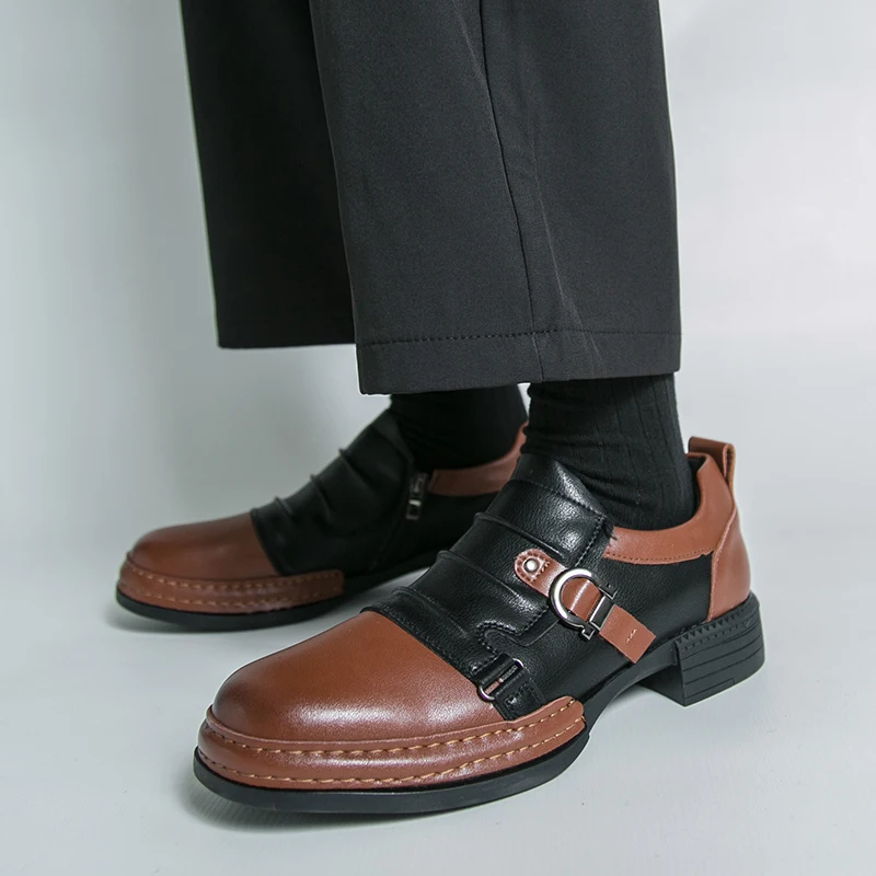 

Men Loafers PU Splicing Trendy Casual Men Shoes Sizes 38-46