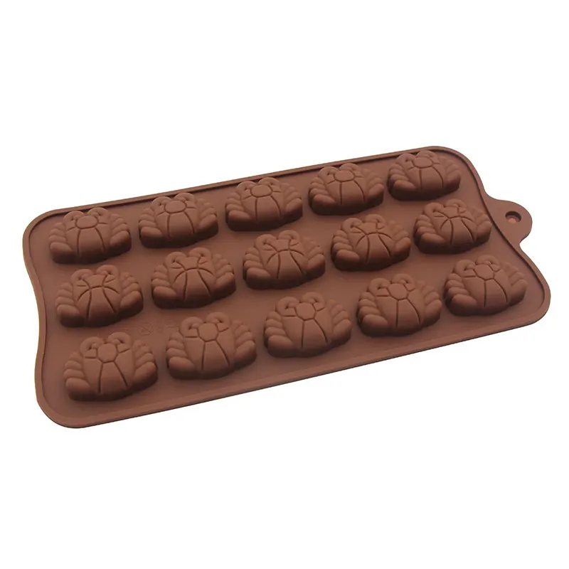 Cute Crab Shape Chocolate Mold Candy Silicone Mould Jelly Pudding Fondant Molder Baking Tool