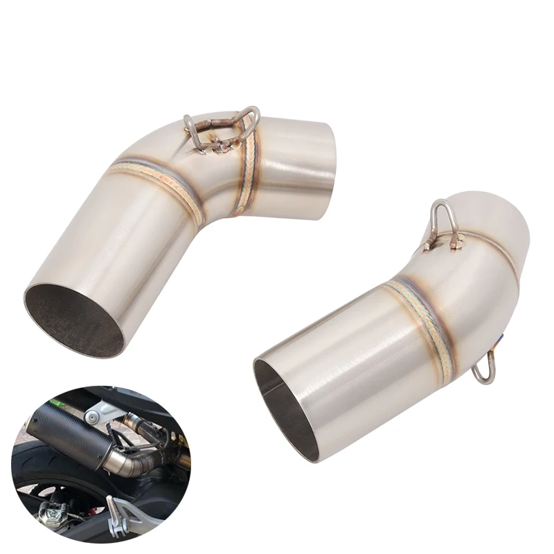 

For Ducati Monster 696 695 795 796 1100 All Year Motorcycle Exhaust System Middle Mid Connect Link Pipe Slip On Stainless Steel