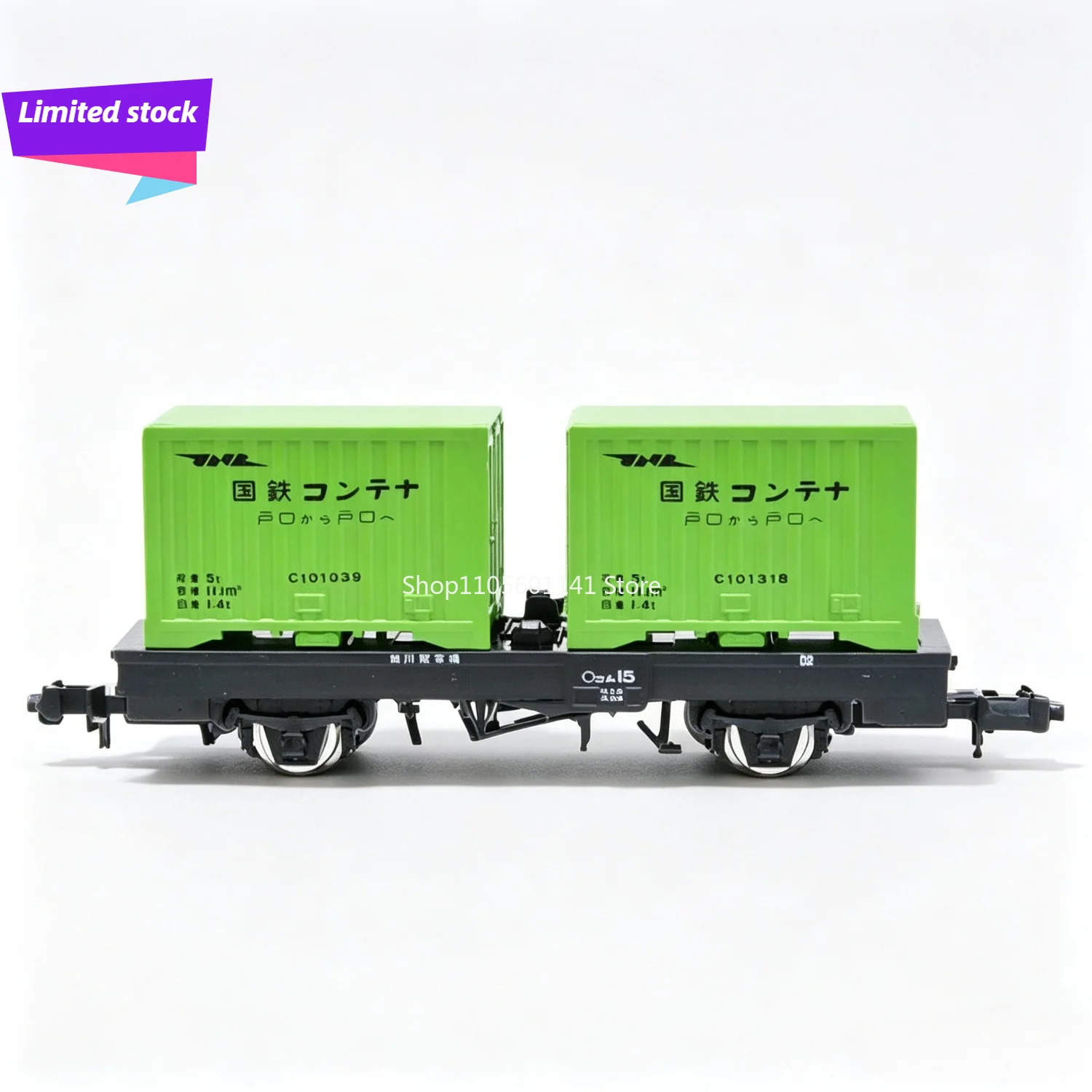 TOMIX N Scale Train Model 1:160 Freight Car No.2718 Container Transport Wagon Train Model Toy Collection No Power