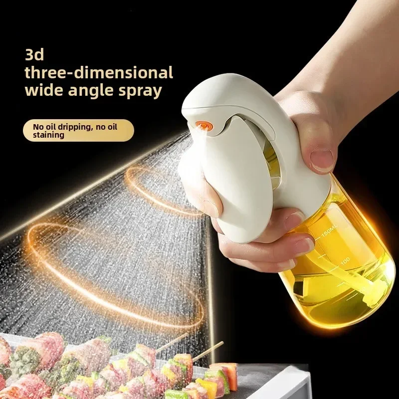 oil spray pot atomizing kitchen household air fryer barbecue spray edible oil leak-proof glass spray ring