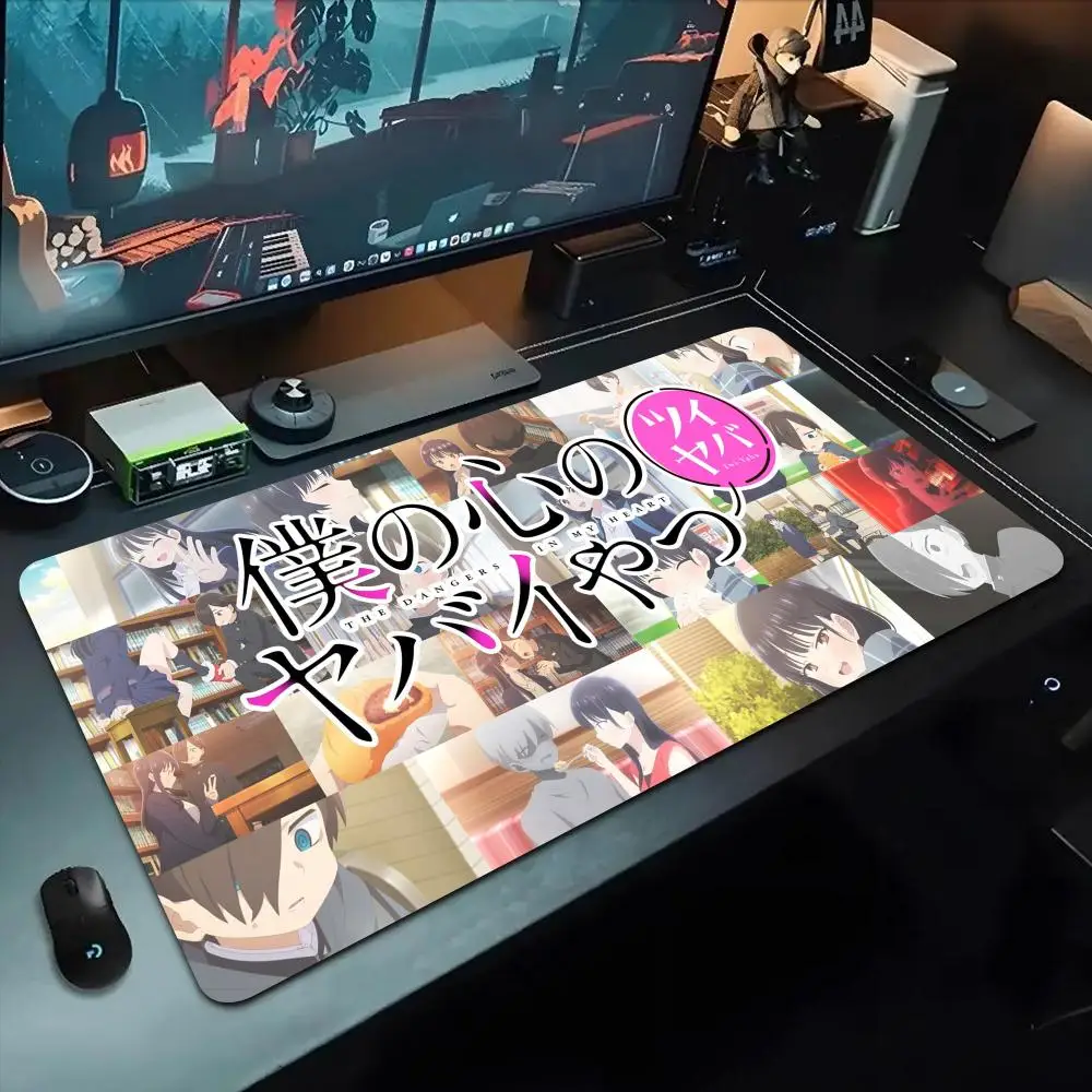 Anime The Dangers in My Heart Mouse Pad 500X1000 mm Large Gaming Mousepad Gamer XL Rubber Otaku Keyboard Pad Laptop Desk Mat