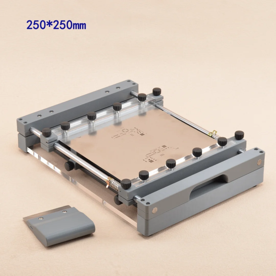 

Desktop SMT Screen Printing Machine 150/250MM Manual PCB Stencil Printer Precision Alignment for Solder Paste