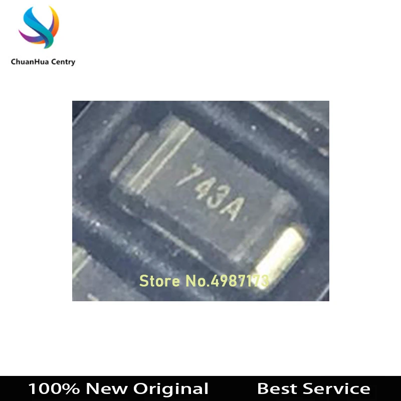 신제품 및 오리지널 재고, 1SMA4743A 743A 13V SMA, 100 개/로트