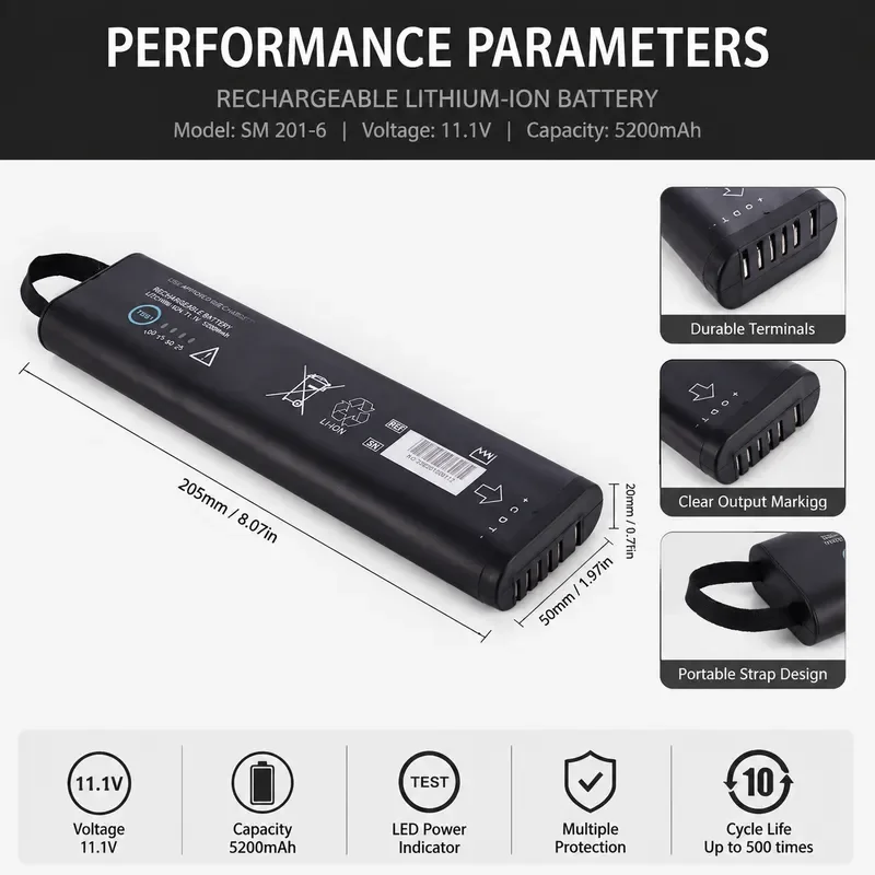 Replacement Battery for GE DASH 3000 DASH 4000 DASH 5000 SM201-6 B20 Patient Monitor Compatible with Equipment