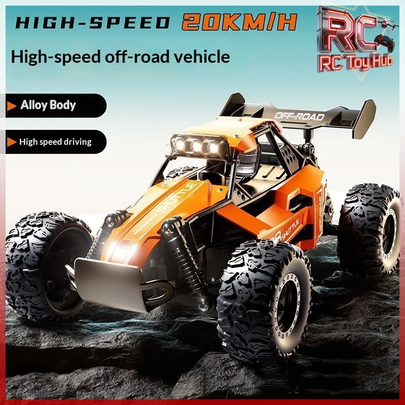 

Remote Control Off Road Truck Shuttle 1:16 Alloy Body 2.4G High Speed Climbing Vehicle For Kids Boys Off Road Terrain Toy Car