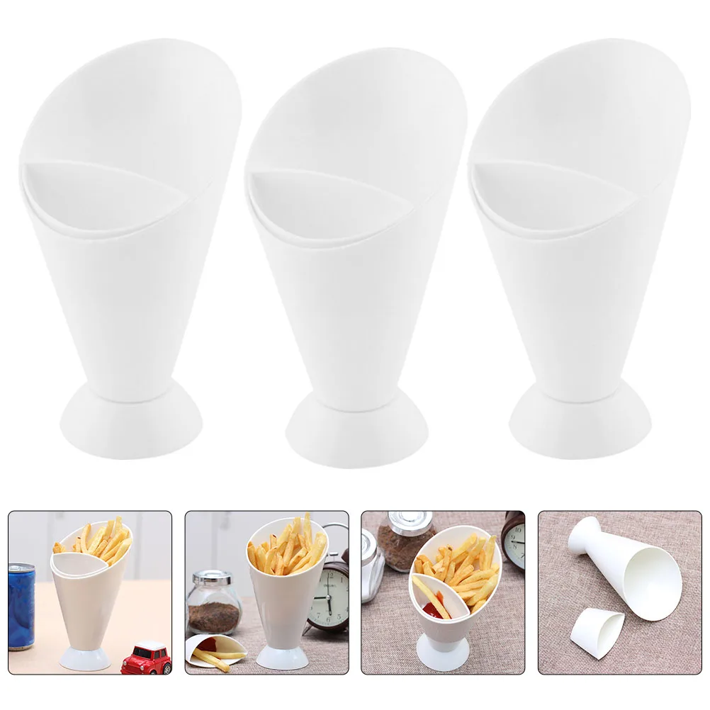 프렌치 프라이 디핑 컵 콘 디핑 컵, 플라스틱 케첩 컵, PP 샐러드 컵, 서양 프렌치 프라이 스낵 샐러드 컵, 6 개