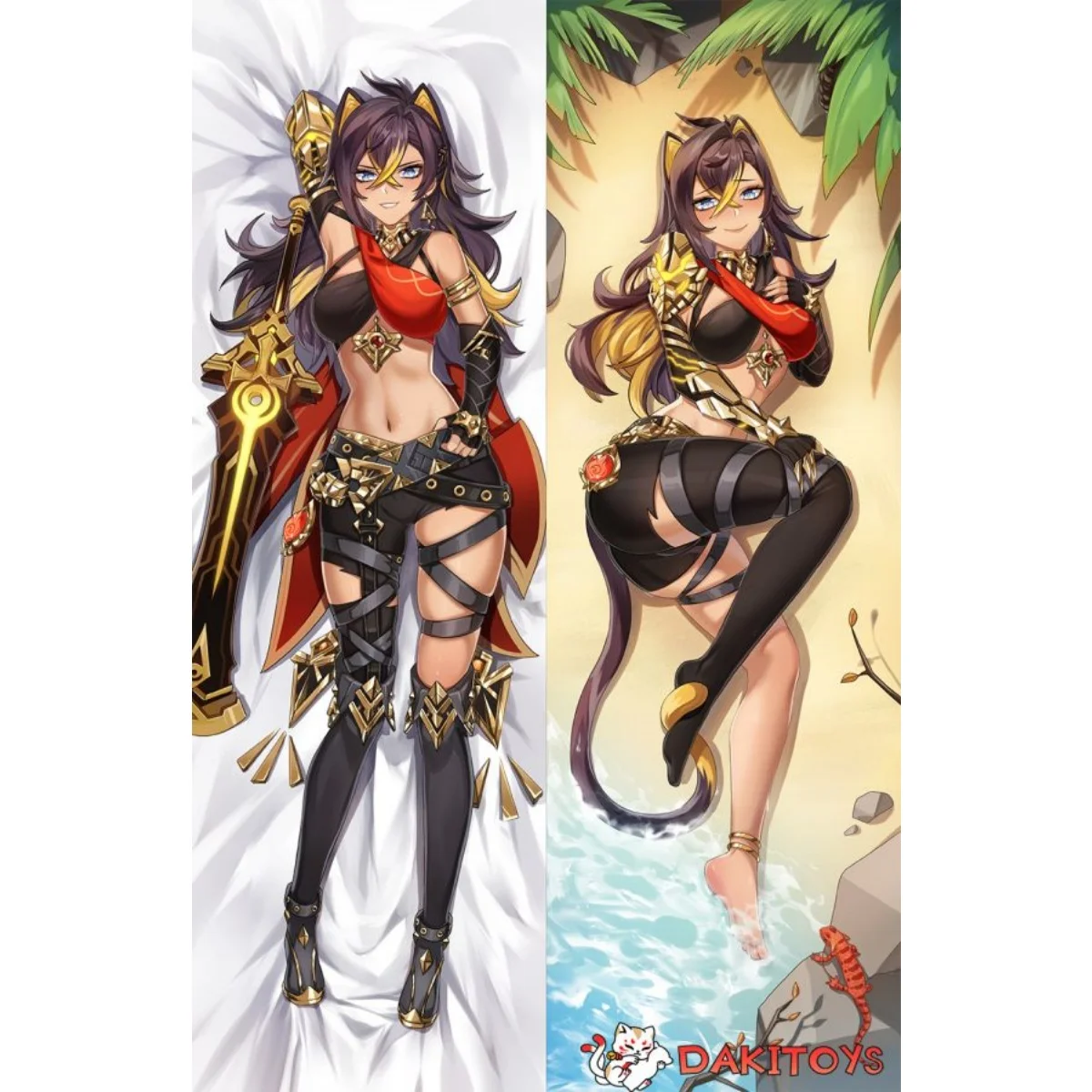 

Boyoxon Dehya Game Figure Pillow Case Cover Hugging Pillow Pillowcase Double-Sided Printed Peach Skin/2WAY Plush Multi-Size