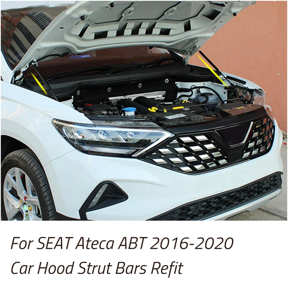 Dla SEAT Ateca 2016-2025 Refit maska ​​sprężyna gazowa amortyzator wspornik rozpórki wspornik pręt stylizacja samochodu — zdjęcie 6