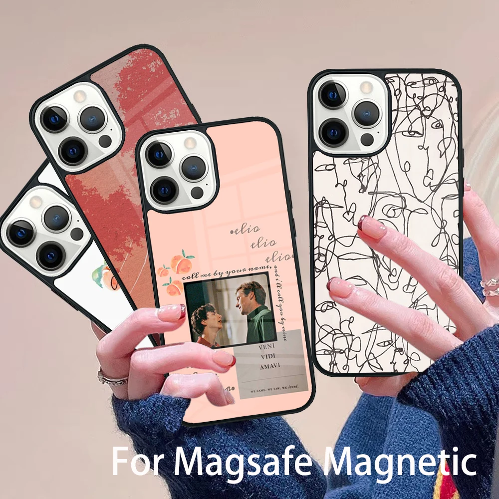 

Call Me by Your Name Classic Handshake Phone Case Magesafe Magnetic Wireless Cover For IPhone 16 11 12 13 14 15 Pro Max Plus
