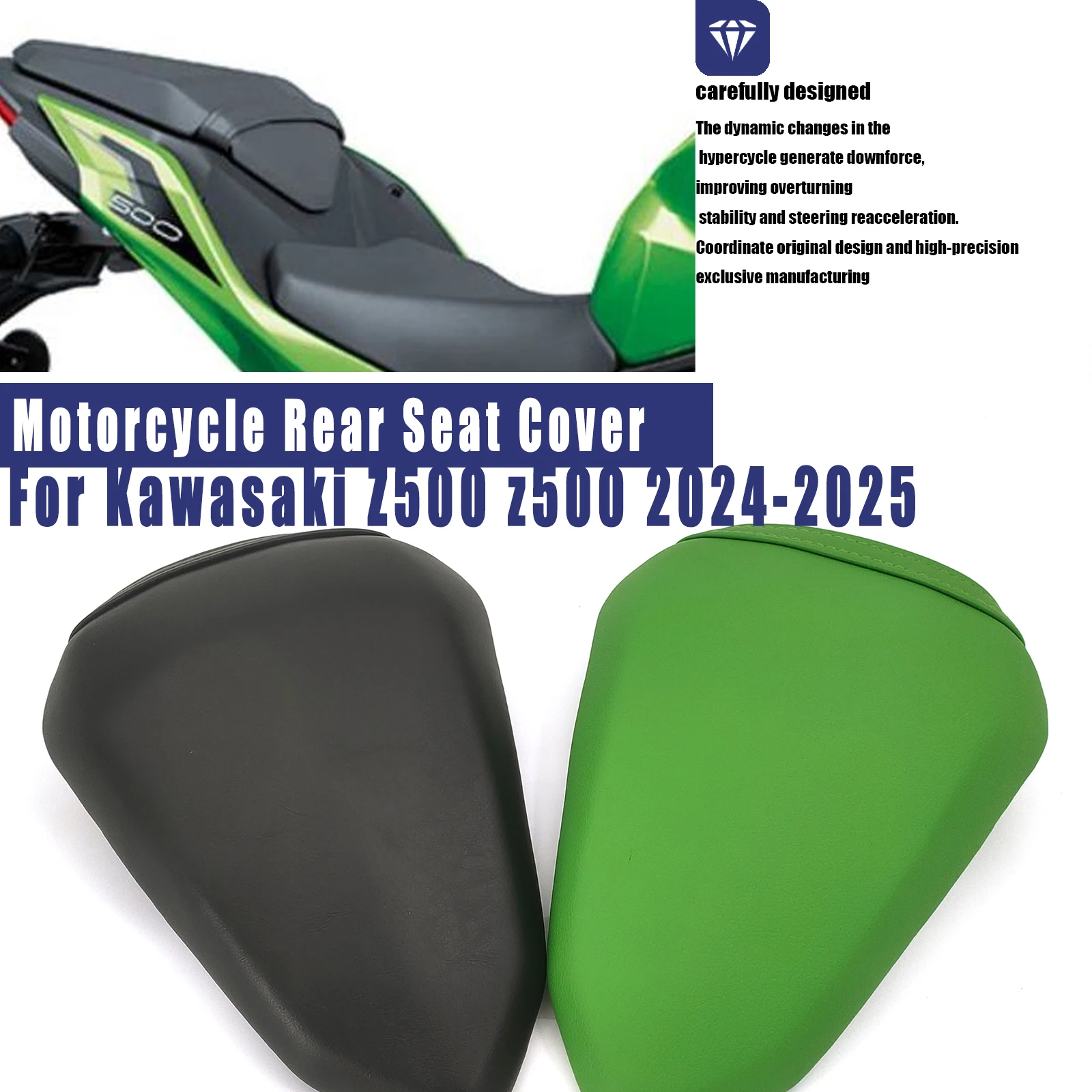 

For Kawasaki Z500 z500 2024-2025 Motorcycle Rear Pillion Passenger Cushion Seat Fit ﻿Accessory Rear Seat Cover