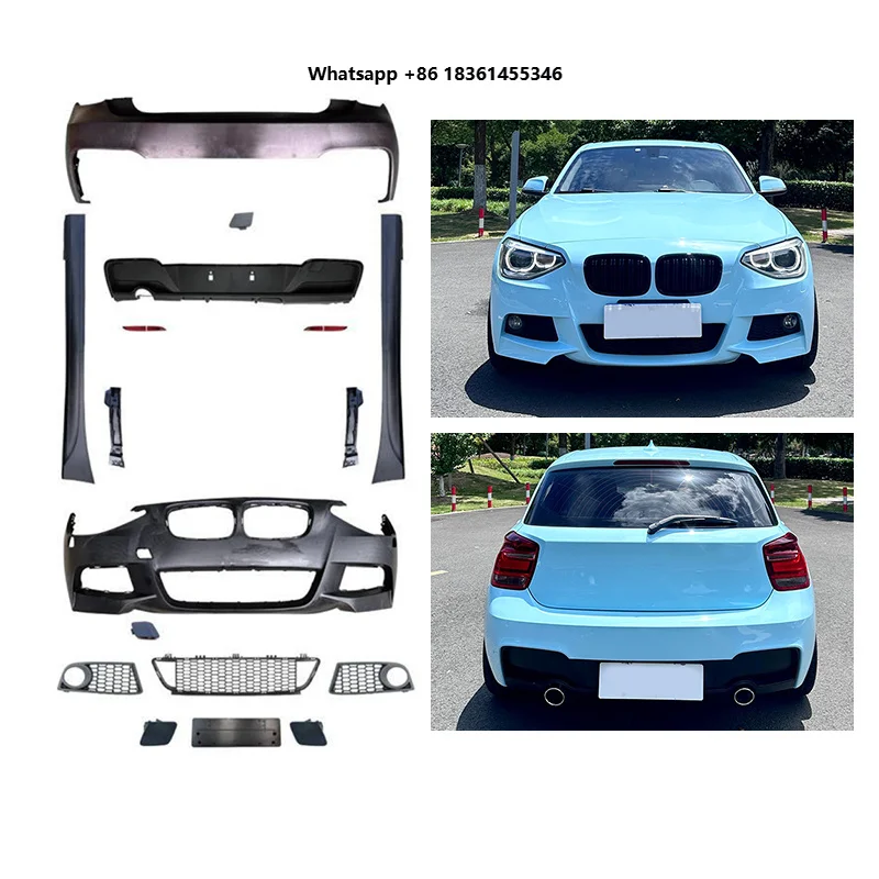 

For 1 Series F20 Car Modification Upgrade MT Sports Package Front/Rear Bumpers Fog Light Bolt-On Body Kit New 2011-2015