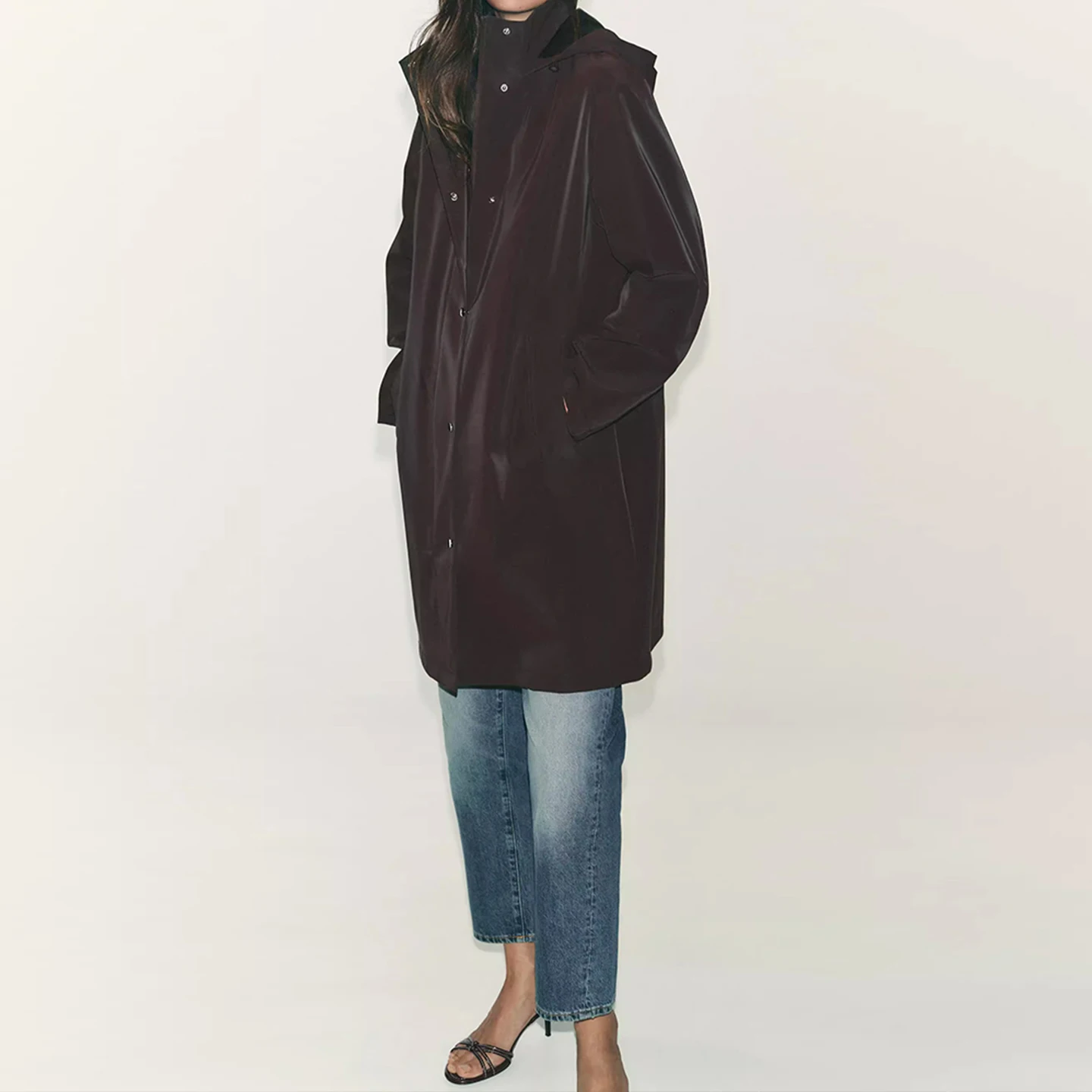 Chaqueta con Capucha y Cuello Alto a Prueba de Viento, Nueva Colección Otoño 2025, Abrigo de Manga Larga de Calidad Premium p...