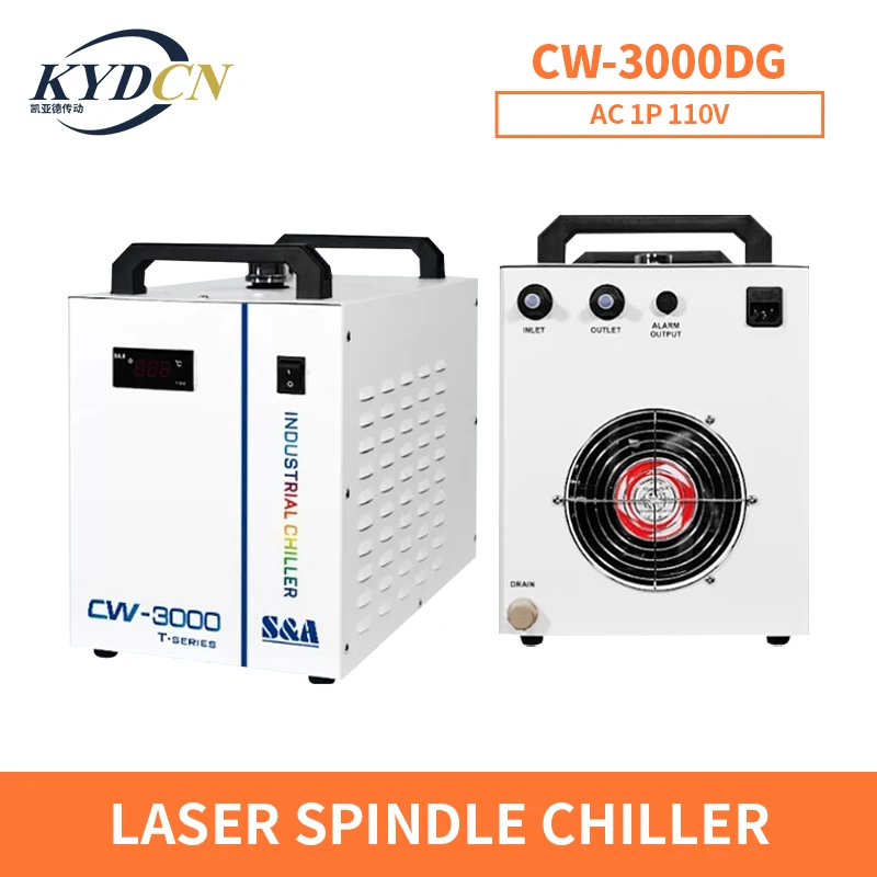 KYDCN CW3000 110V Industrial Water Chiller For CO2 Laser Engraving Cutting Machine Cooling cooling water cooled spindle