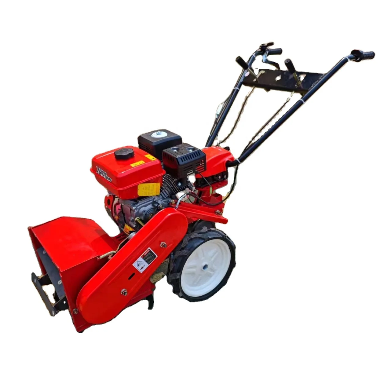 7HP/170F Gasoline Four Wheel Drive Mini Power Weeder Weeds Cleaning Machinery Cutter Cutting Weeding Machine+rotary Tiller