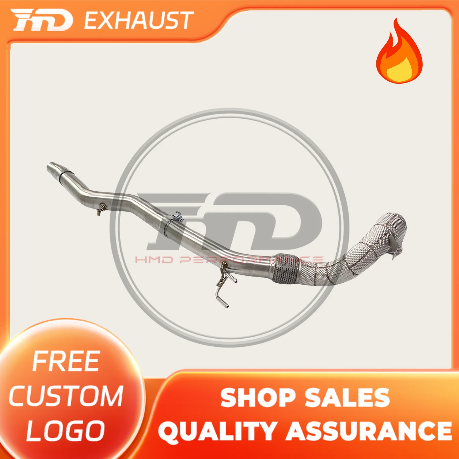 

HMD Exhaust System High Flow Performance Downpipe for Audi S3 8Y 2.0T with OPF Version With Heat Shield