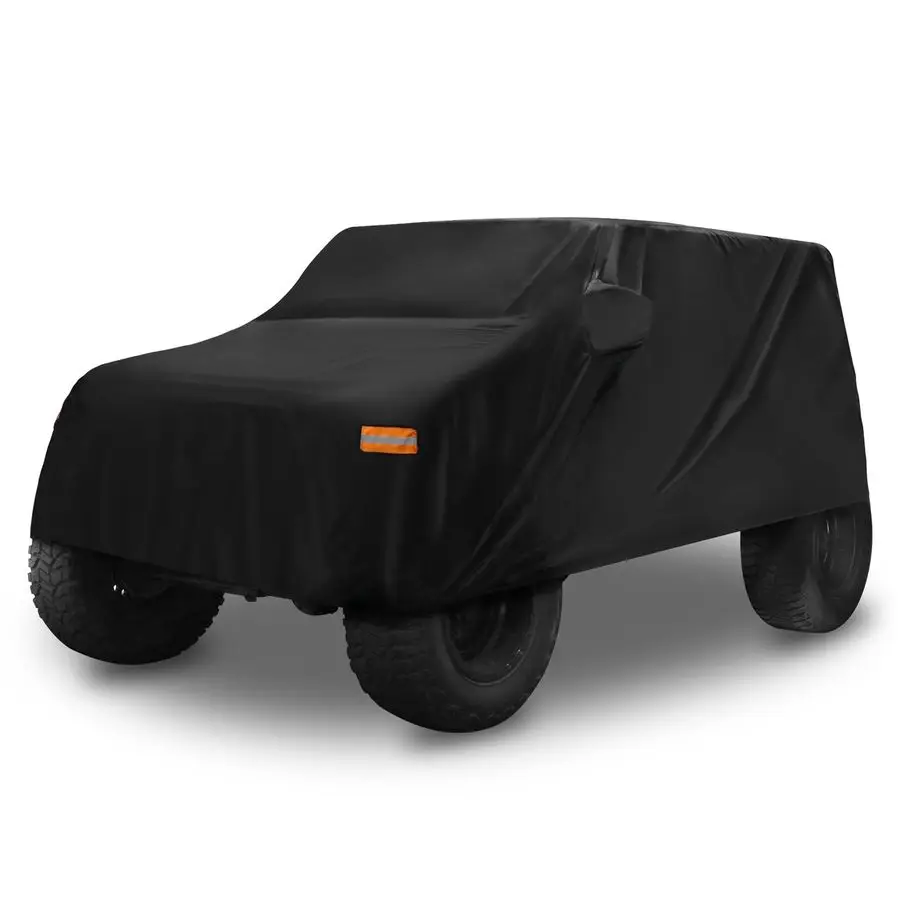 

SUV Car Cover Fit for Jeep Wrangler JK JL 2 Door 20072021 Outdoor Waterproof Sun Rain Dust Wind Snow Protection 210D Oxford Blac