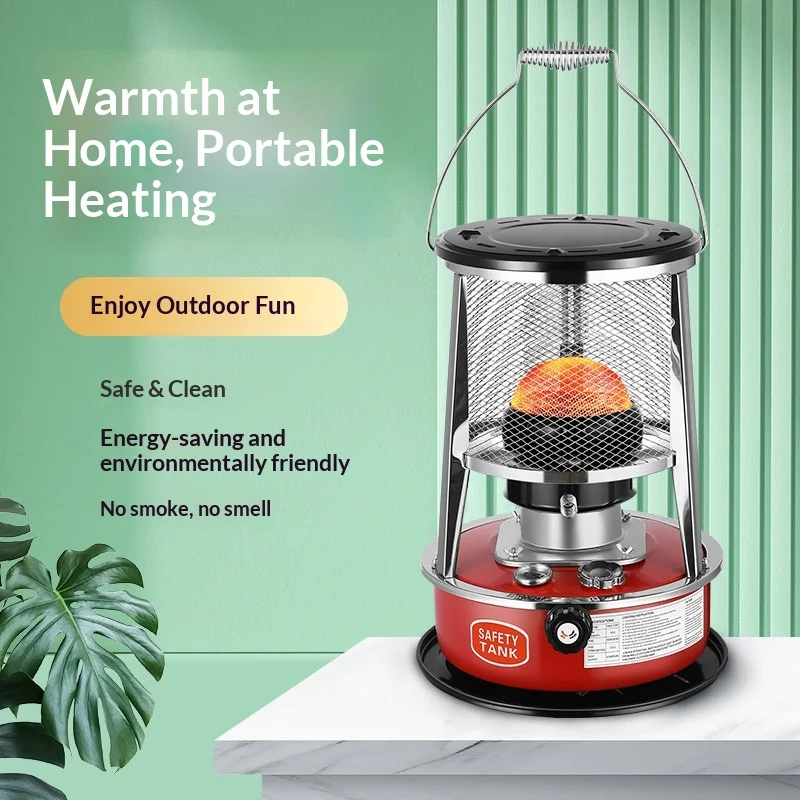 High-Efficiency Stainless Steel  Heater H085-5KG Portable for Outdoor Ice Fishing Camping & Household Use