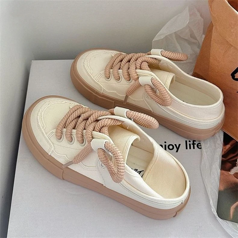 New Spring High-top Soft Shoes Women's All-match Casual Flat Sneakers Trend Women Shoes