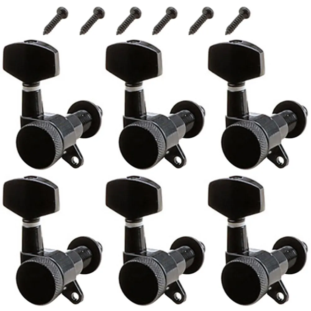 

1 Set Black Sealed Guitar Tuning Pegs Keys Machines Heads Tuners 3R3L Acoustic Electric Guitar Replacement Parts