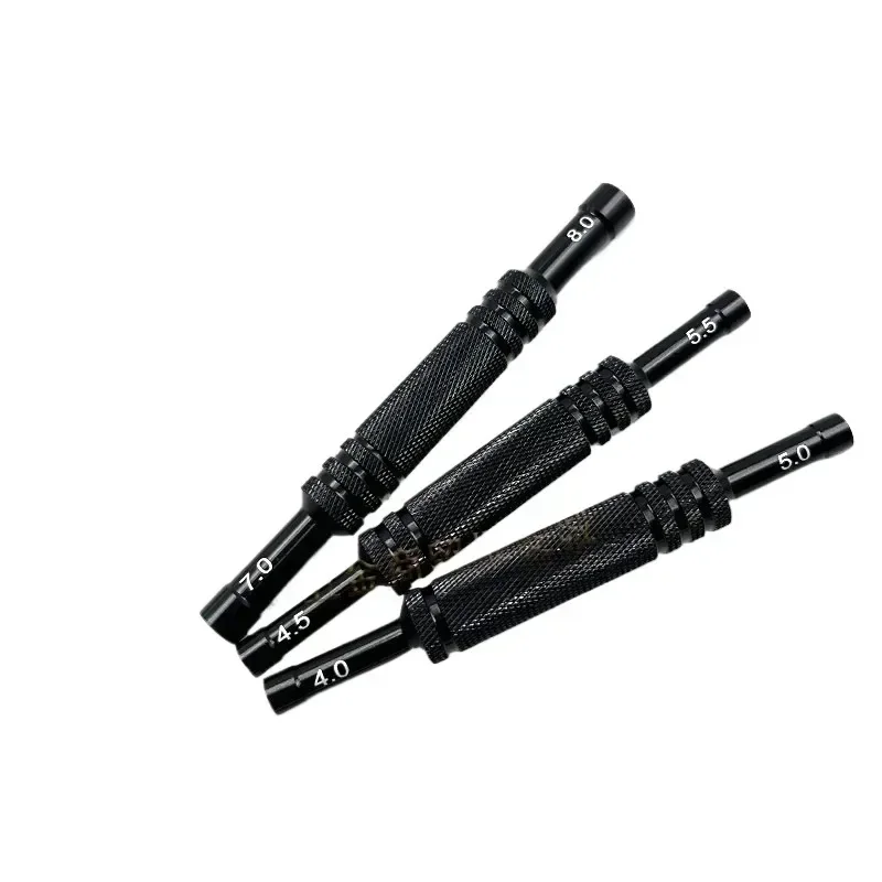 3pcs/lot Aluminum Alloy 4/4.5/5/5.5/7/8.0mm Double Head Hexagon Sleeve Screwdriver Hex Wrench Tool for RC Car Parts