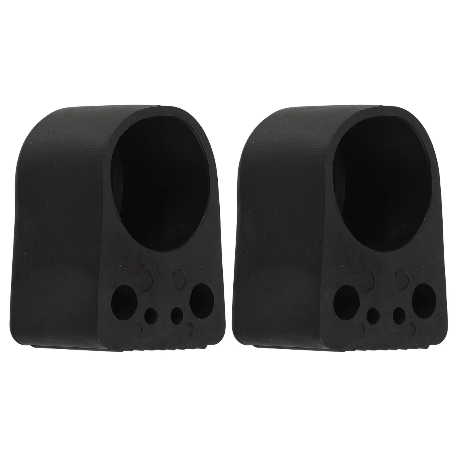2Pcs Round Fitness Equipment Foot Covers Thick Rubber Non-Slip Chair Leg Protectors Anti-Scratch Floor Saver Pads for Dumbbells