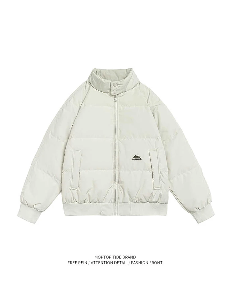 

Lightweight Cotton Jaet Men's Loose Fit Warm Velvet Outerwear Slim Stand Collar Winter Coat Breathable Comfortable Coat