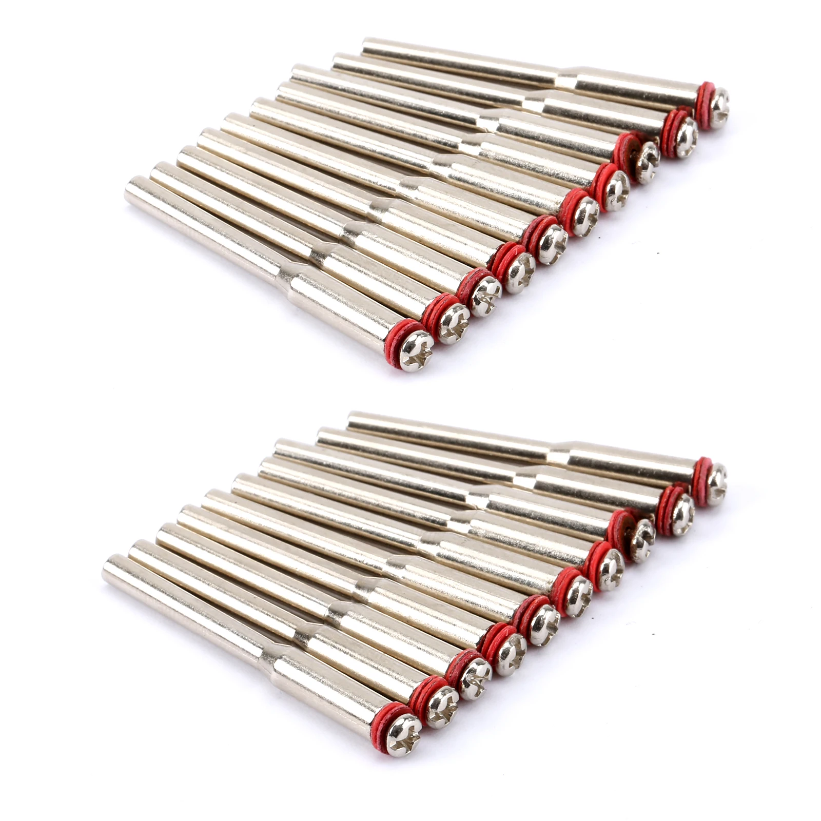 DRELD 20Pcs 3.175mm Diamond Cutting Disc Mandrel Cutting Cut-off  Wheel Holder Connecting Rotary Mandrel for Dremel Rotary Tools