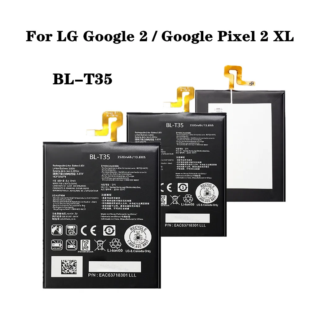 

Новый аккумулятор BLT35 BL-T35 3520 мАч для LG Google 2 / Google Pixel 2 XL, Сменный аккумулятор для телефона