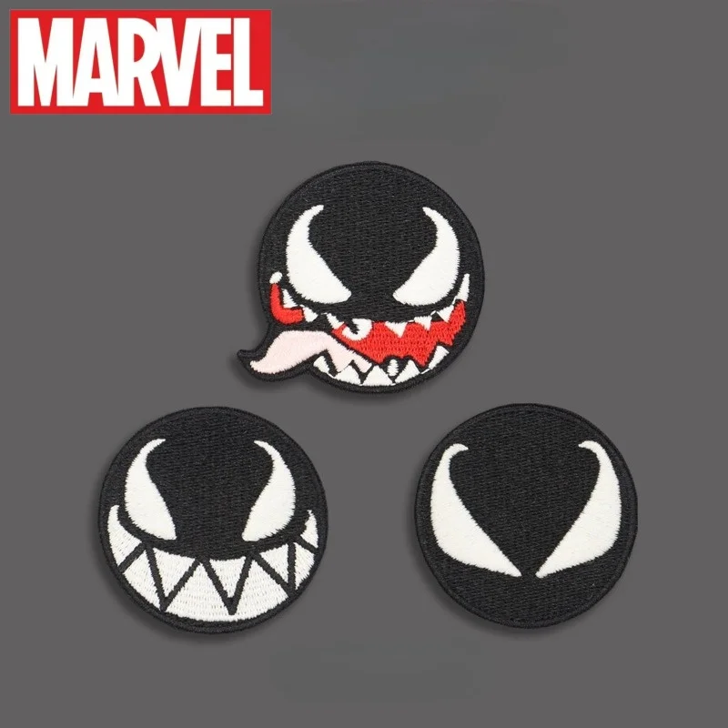 

Товары по мотивам Marvel Venom с уникальными и креативными дизайнами в стиле аниме, новые модные вышитые нашивки для мужчин и женщин.