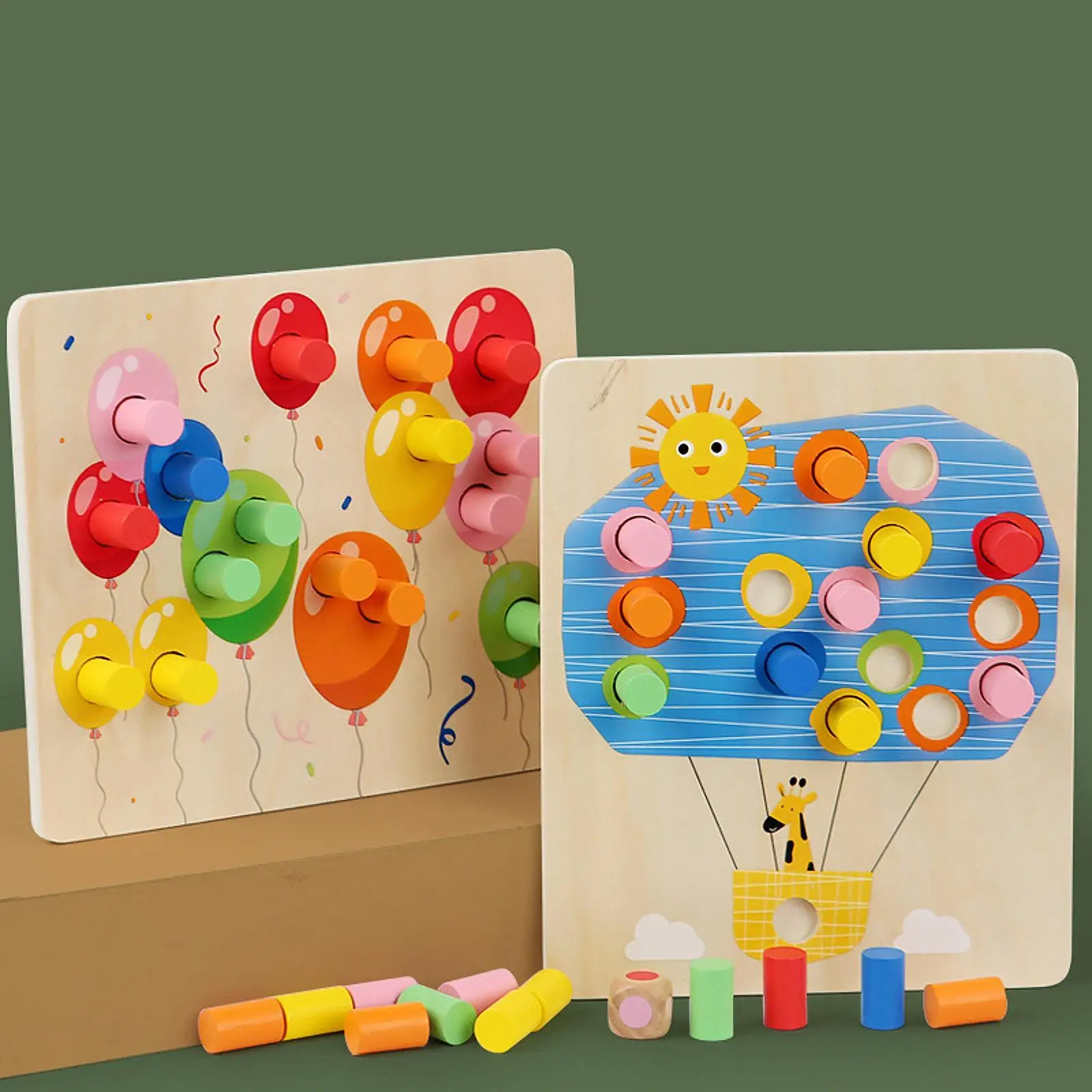 Farbsortier-Spielset, Entwicklungs-Aufklärungswerkzeug, Lernspielzeug, frühpädagogisch, für 1–3 Jahre, Jungen, Mädchen, Kleinkinder, Weihnachtsgeschenk