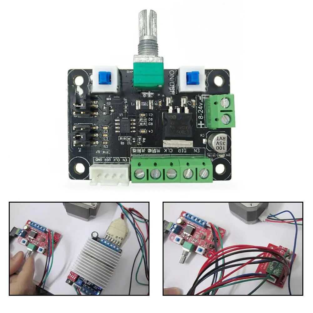 Direction Control PWM Signal Controller For CNC Machines Color: Black, Green Input Voltage Adjustable Frequency 5.4k-160kHz