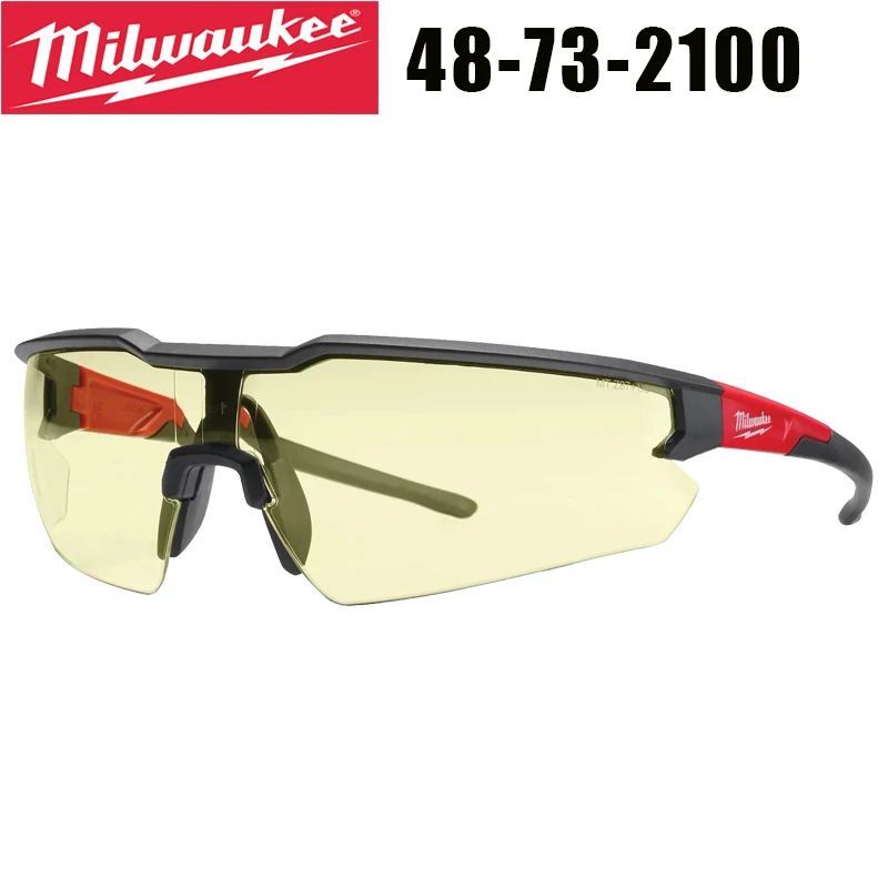 Occhiali di Sicurezza Milwaukee 48-73-2100 con Lenti Gialle Antigraffio