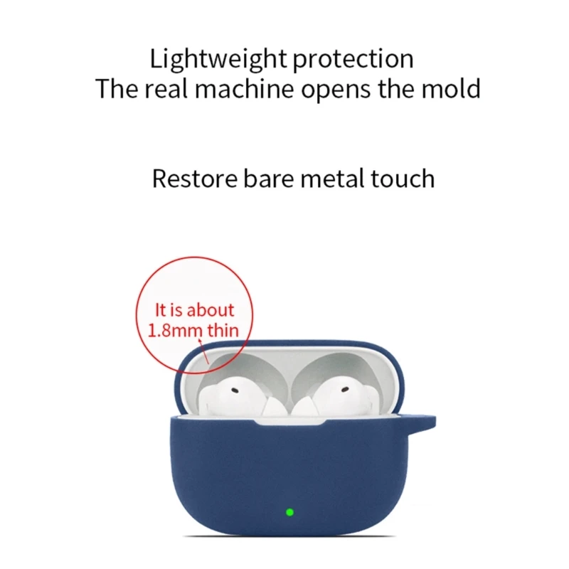 R91A Earphone Shockproof Cover for Realme Buds T300 Housing Anti-scratch Sleeve