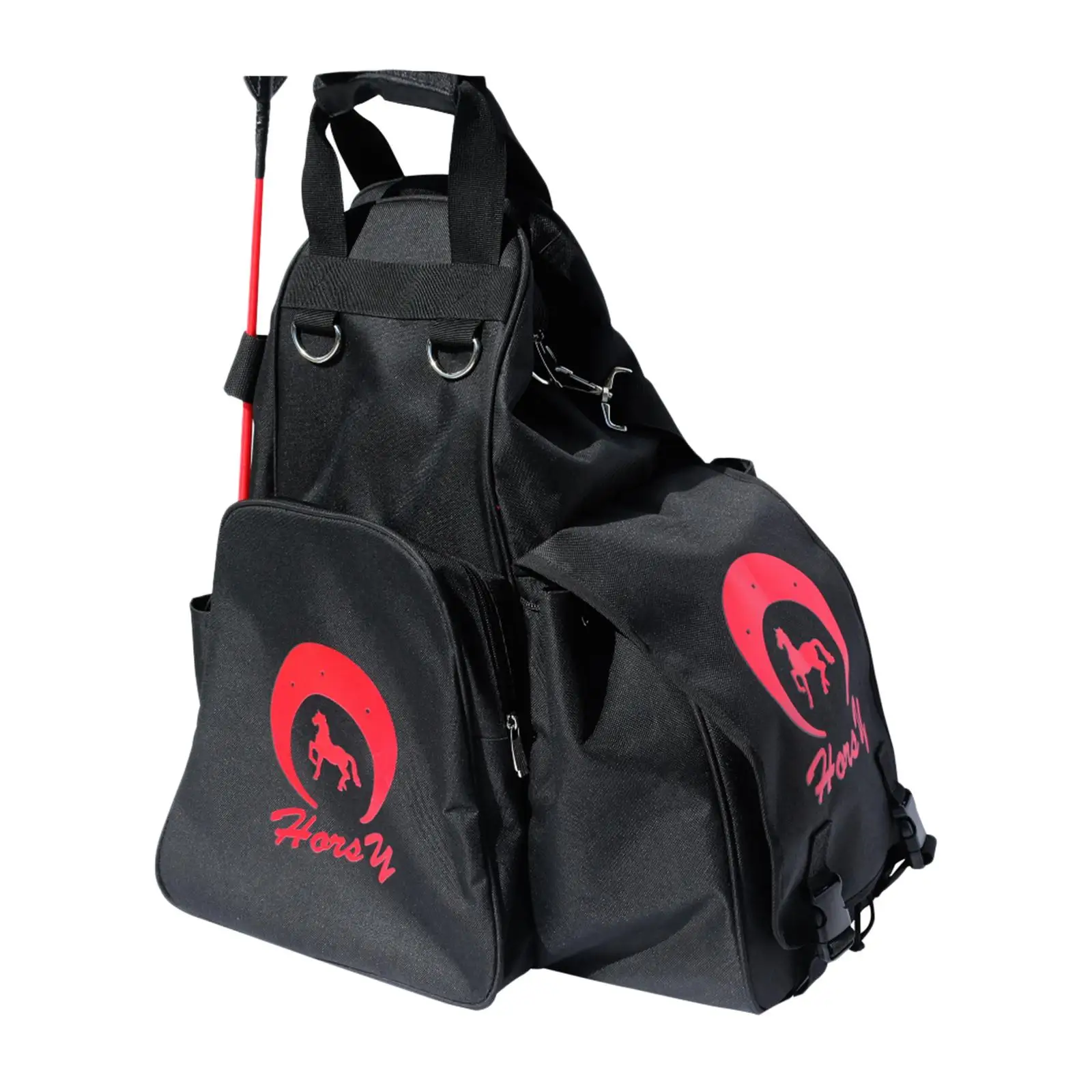 Multifunction Equestrian Back Pack Tear Resistant Oxford Riding Gear Bag for Helmet Boots Gloves for Cycling Hiking Camping