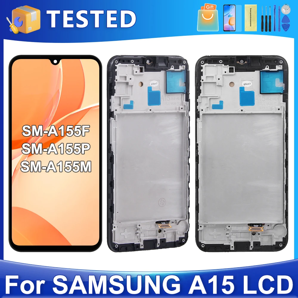 

6.5''A15 For Samsung For AMOLED A155 A155F A156 A156B LCD Display Touch Screen Digitizer Assembly Replacement