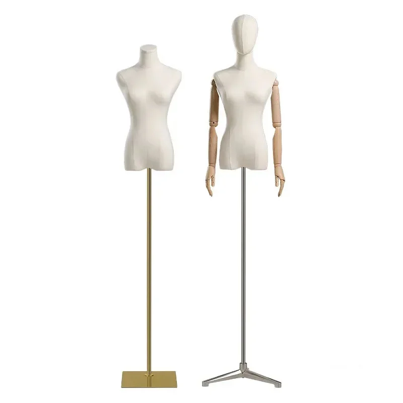 Female Half-length Mannequin for Women's Clothing Store Thickened Mannequin Props Wedding Dress Shop Mannequins Display Stand GM