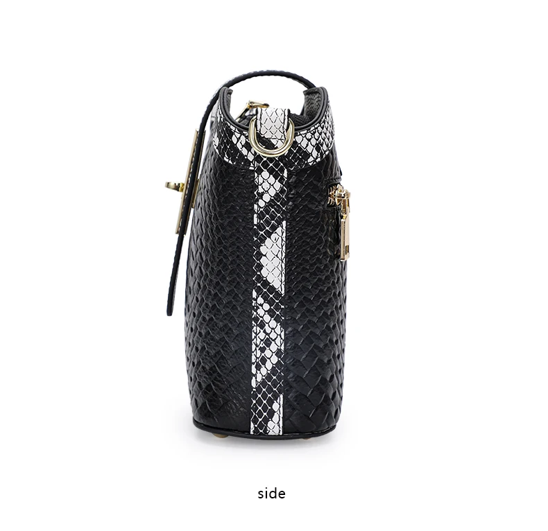 Echte Leder-Bucket-Bag für Damen, Schulter-Crossbody-Tasche aus Rindsleder, 2026 Neuer Trendiger Lässiger Vielseitiger Sommer-Damen-Mini-Bag – Detail 11