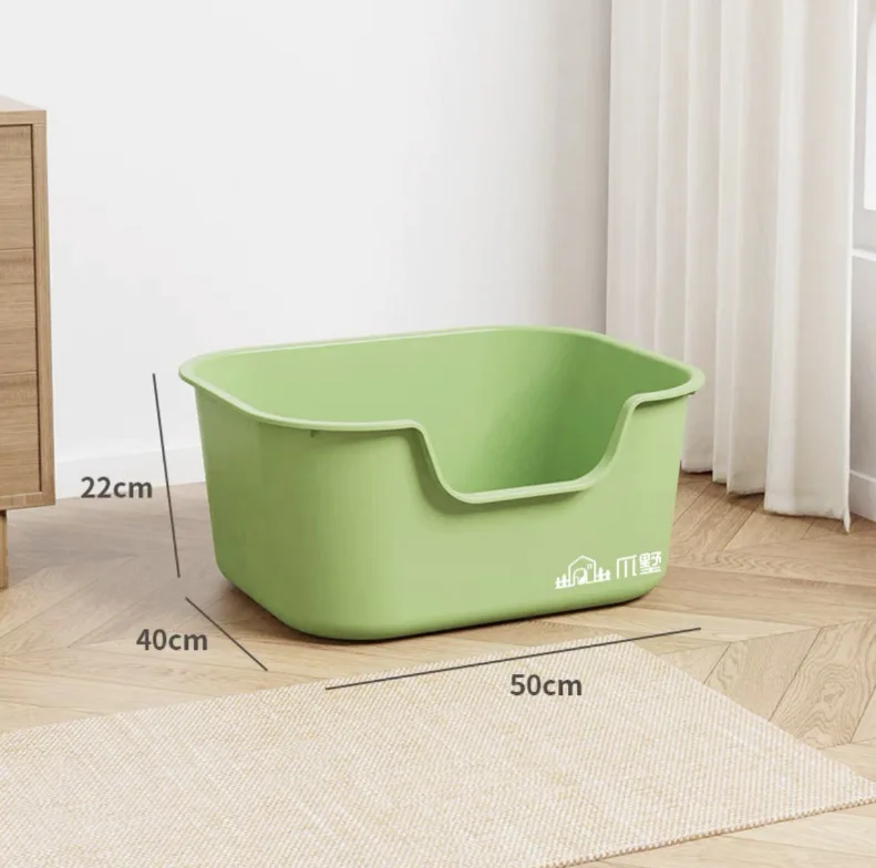 Extra-large Cat Litter Box Spatter-proof Semi-enclosed Cat Toilet Odor-proof Cat Sandbox Puppy Litter Tray Pet Cleaning Products