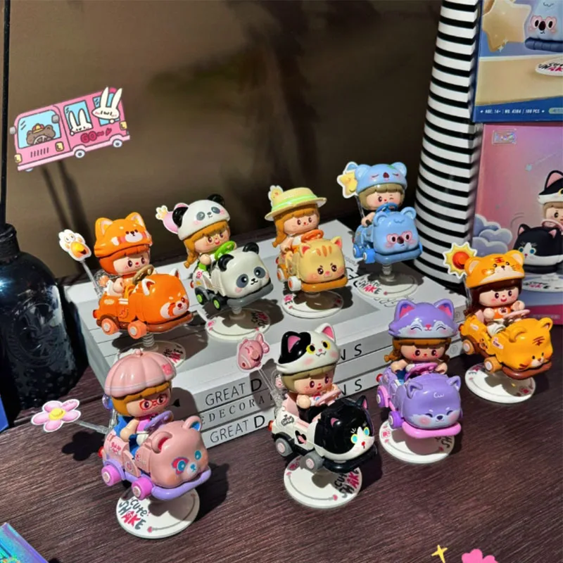 

Idea Cute Shake Cartoon Animal Small Kiddie Ride Mini Block Game Desktop Ornament Building Brick Figures Toys For Kids Gifts