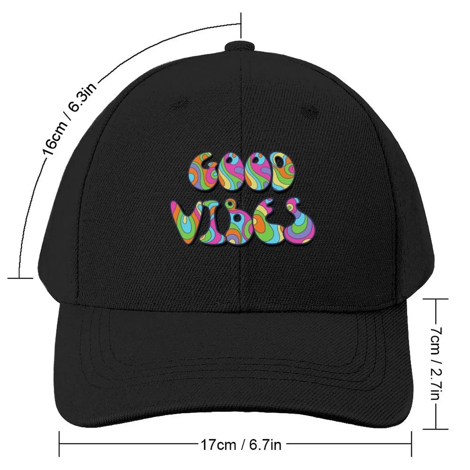 GOOD/VIBES/SPRING Baseball Cap New In The Hat Golf Hat For Girls Men's