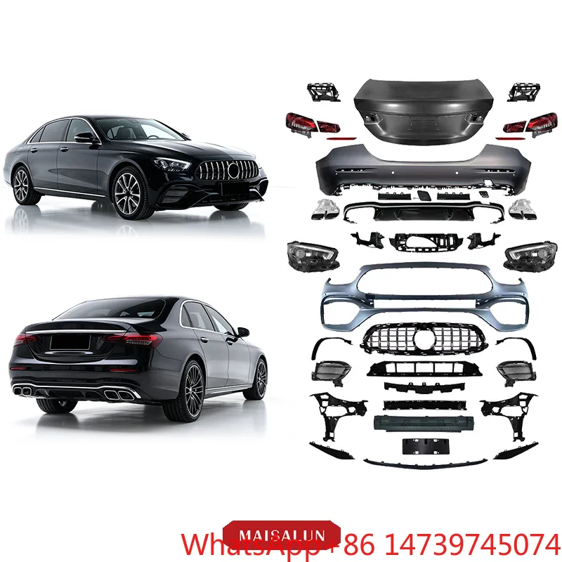 E63‑Style Old‑To‑New Facelift Body Kit E‑Class W213 Front Rear Bumper Exterior Upgrade PartsCar Partsold‑to‑new Upgrade