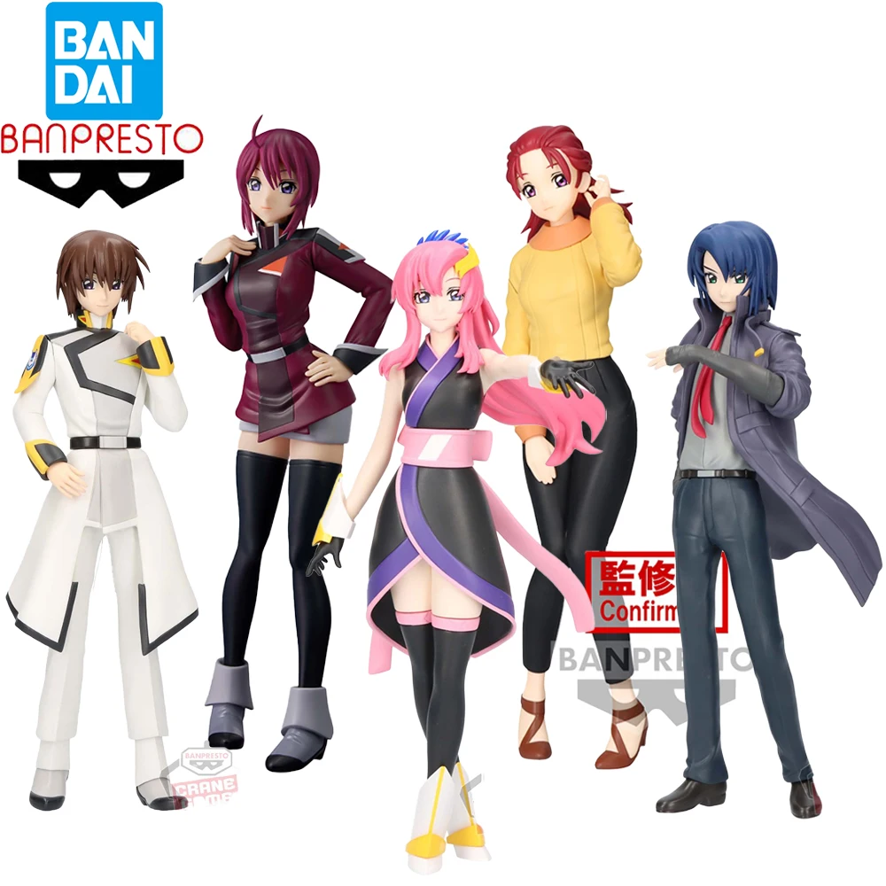 Stocked Original Banpresto Mobile Suit Gundam Seed Freedom Kira Yamato Athrun Zala Lacus Clyne Lunamaria Hawke Meyrin Hawke