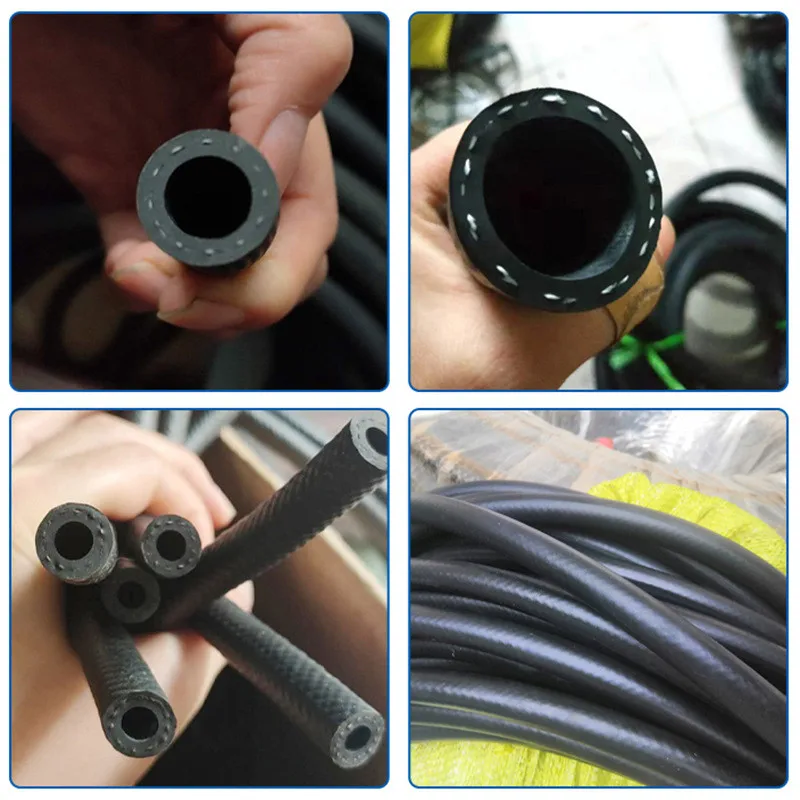 1M Black ID 3~32mm NBR Smooth Nitrile Rubber Hose For Automotive and Motorcycle Machinery Hose Flexible High Pressure Fuel Hoses